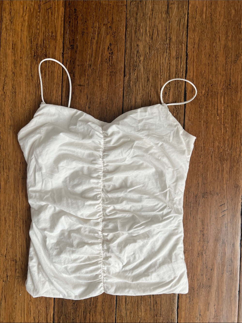 Banana Republic Ruched Spaghetti Strap Tank Top